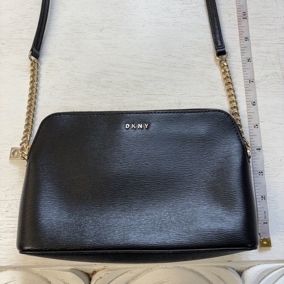 DKNY Black Crossbody Mini Bag Chain Detail - Picture 1 of 7